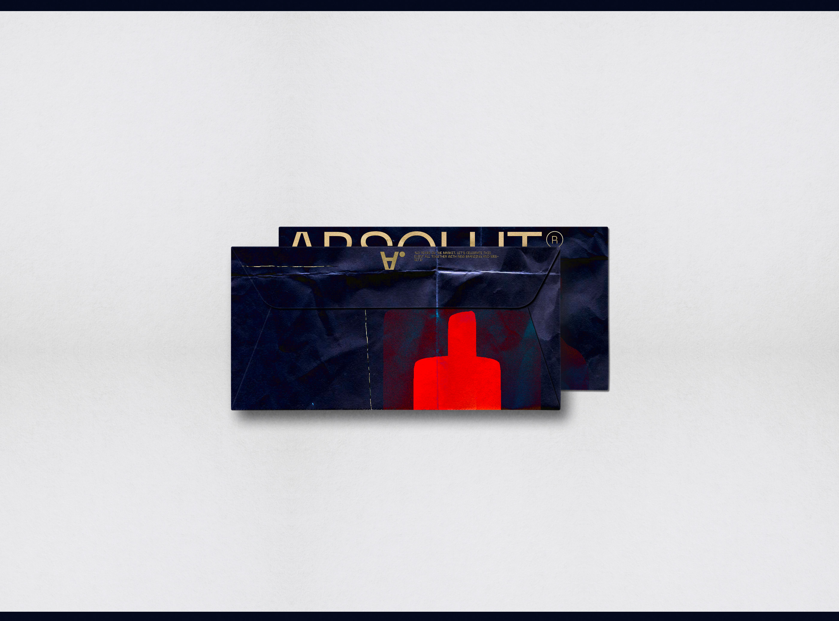 The current work includes print materials for the Vodka Absolut 143 event.