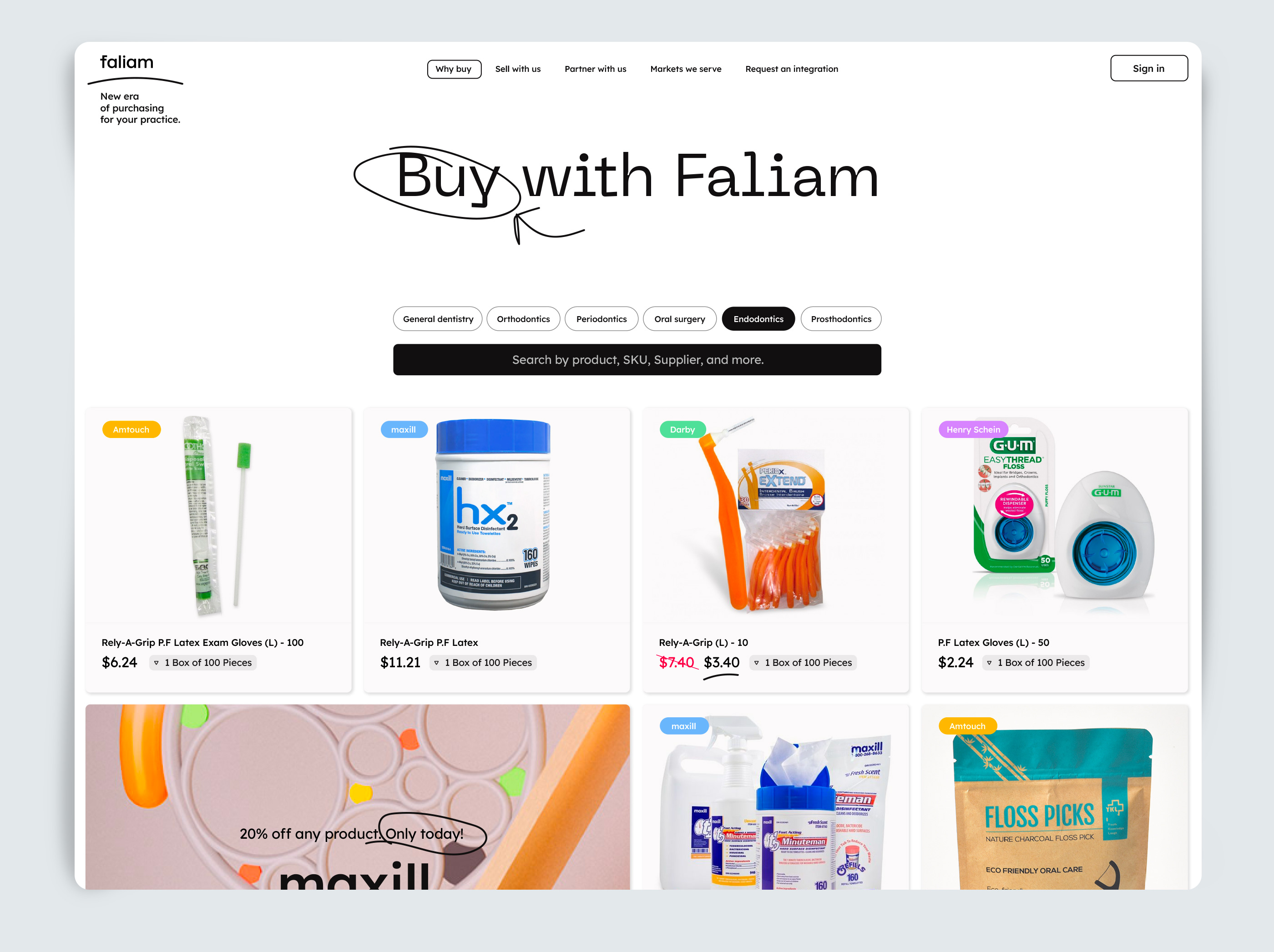 How do you make Faliam the face of design in the healthcare supply chain industry?