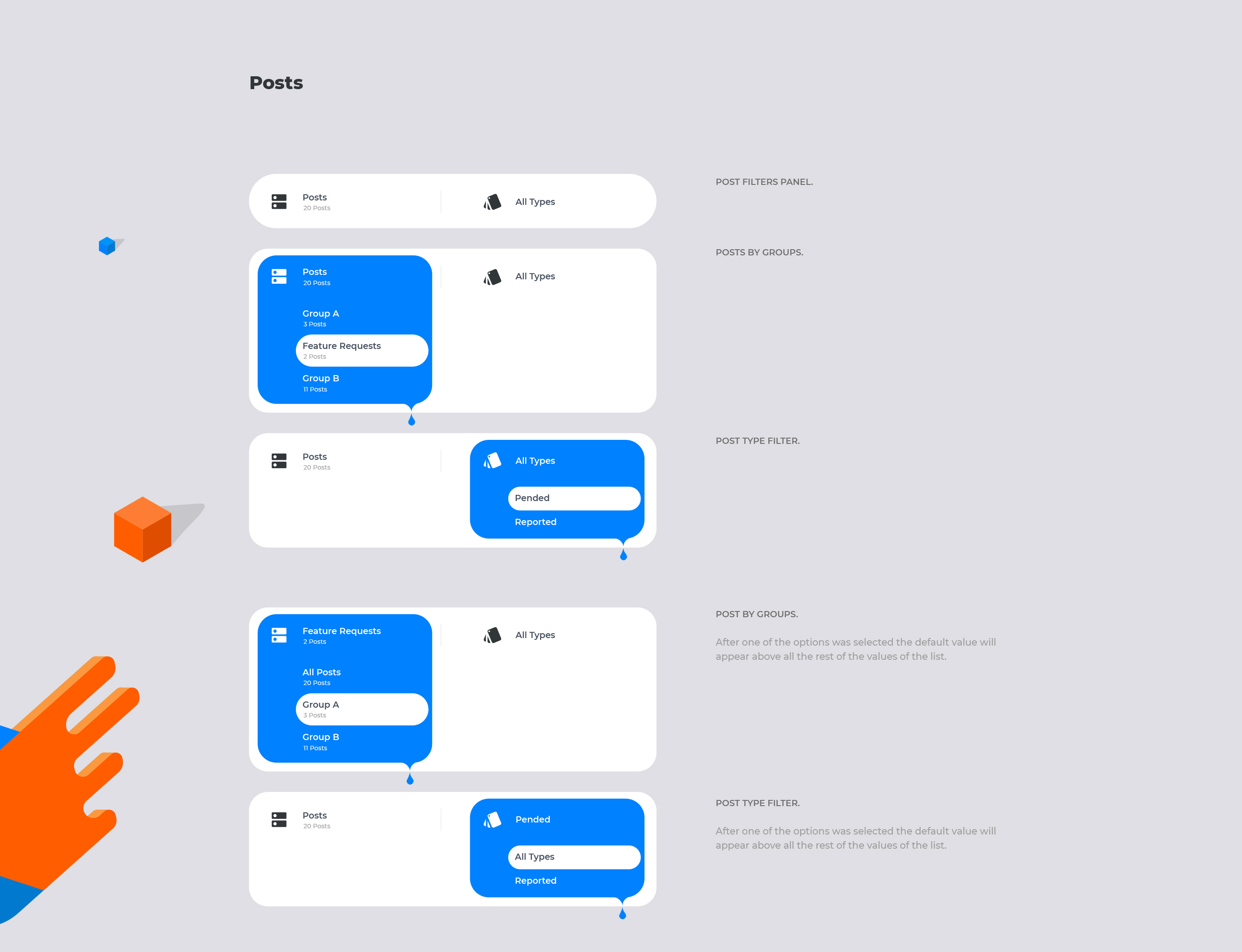 Active state concept. Tears of happiness from being useful. Platform for social interactivity and e-shop for professionals in the field of fashion design. Analysis and modelling UI