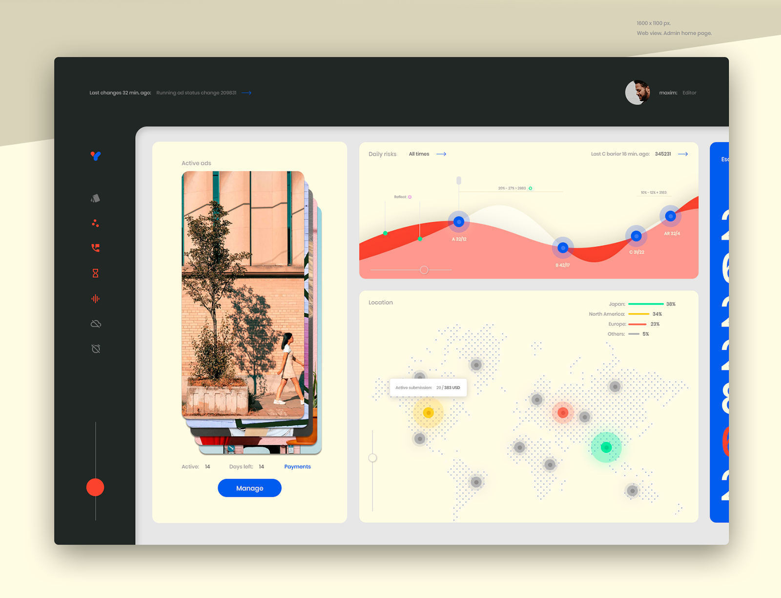 Yousend v1. First complete sketch