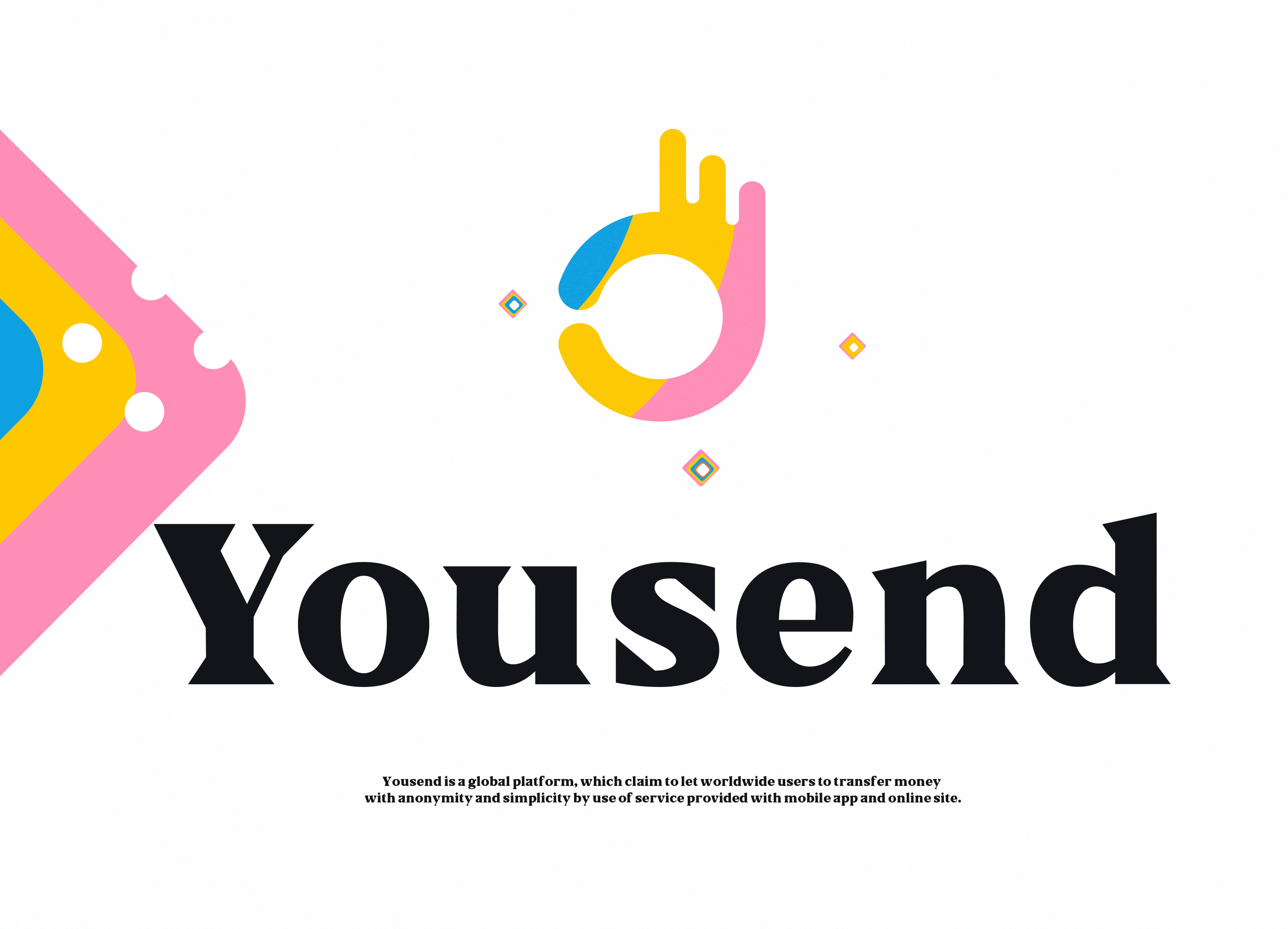 Yousend - money transfer app. More anonymity, less hassle way to transfer money.